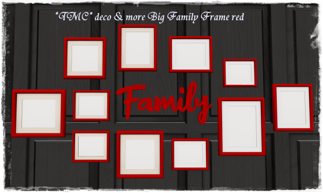 ~TMC~ Family Frame Big red