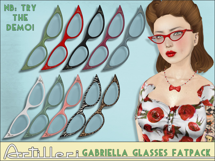 /artilleri/ Gabriella glasses *FATPACK*