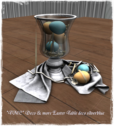 ~TMC~ Easter table deco blue silver