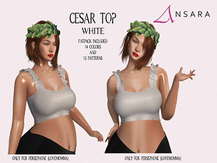 Ansara - Cesar Top - White