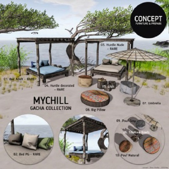 Second Life Marketplace - 03. Concept} MYCHILL HURDLE nude - RARE