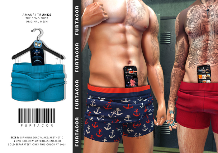 :::FurtaCor:::Amauri Trunks::BLUE