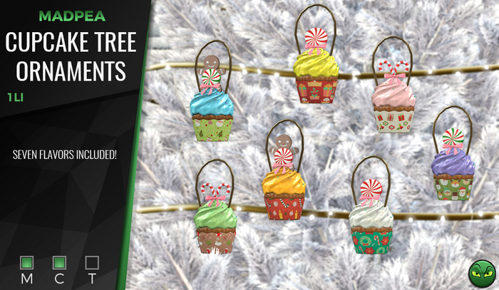 MadPea Cupcake Tree Ornaments