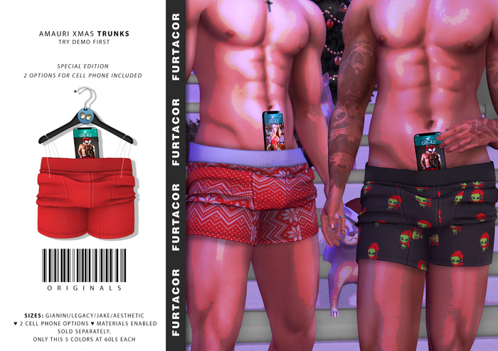 :::FurtaCor::: Amauri XMAS Trunks (RED)