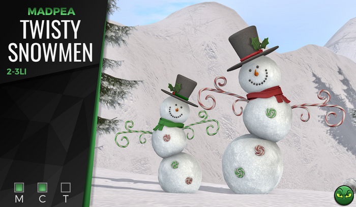 MadPea Twisty Snowmen