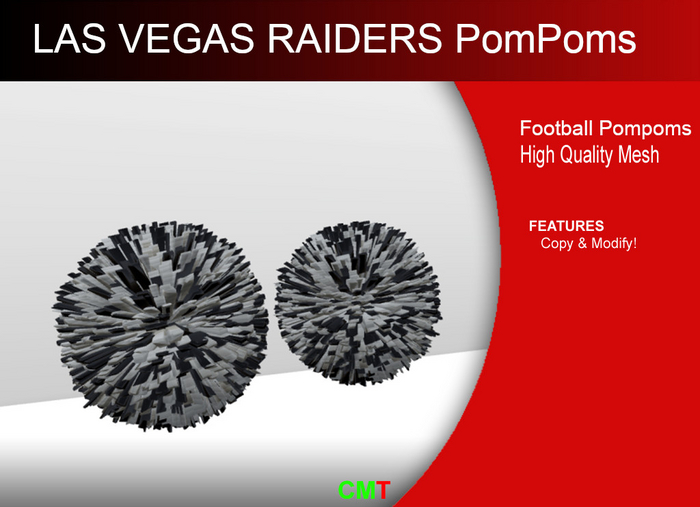 Las Vegas Raiders Pompoms