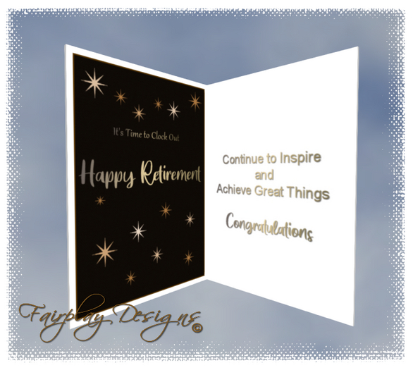 ~FDA~Happy Retirement Card ~Touch Me~