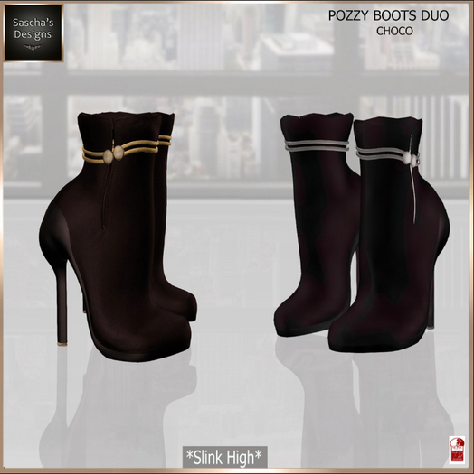 SAS - Pozzy Choco Boots DuoPack (Slink High) 