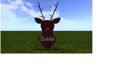 Second Life Marketplace - Reindeer Wall Art #9 Rudolph RARE