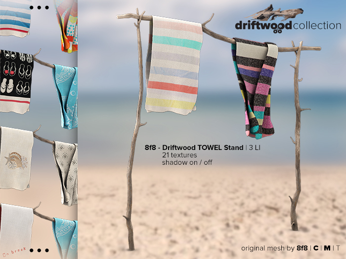 8f8 - Driftwood TOWEL Stand 