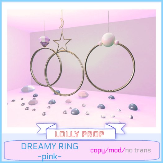 =LOLLY PROP=DREAMY RINGS(PINK)