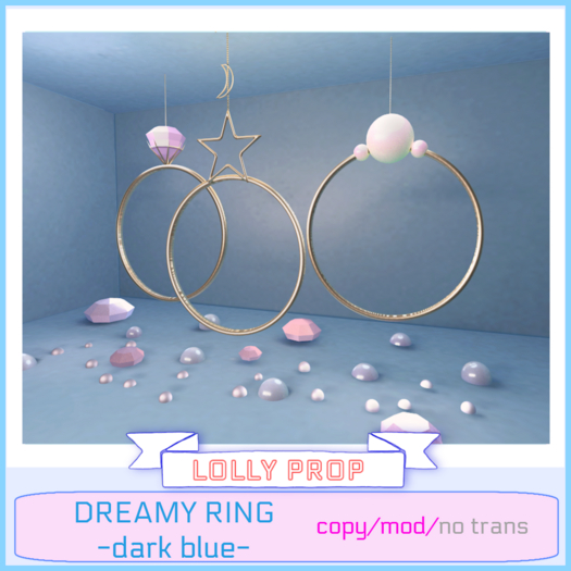 =LOLLY PROP=DREAMY RINGS(DARK BLUE)