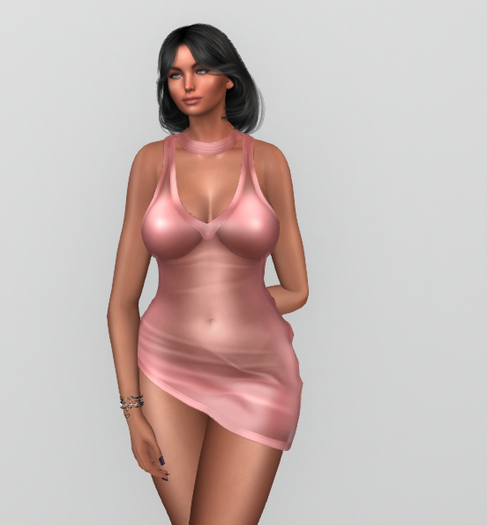LC Chantelle Sheer Dress ROSE unpacker (add me)