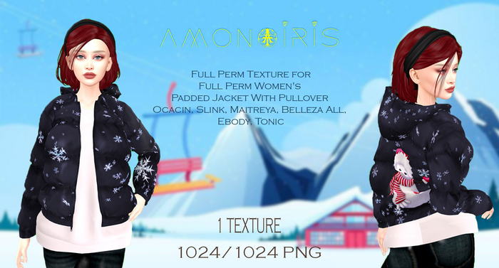 MI961836 Women's Padded Jacket With Pullover FITMESH Texture V5