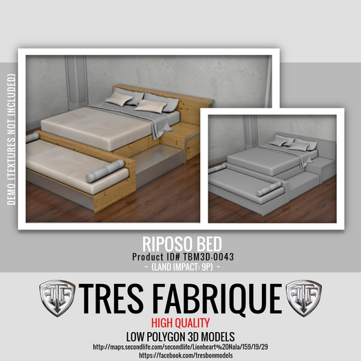 Full Perm Riposo Bed [TBM0043FP]