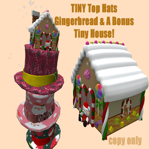 Tiny Top Hats GINGERBREAD boxed