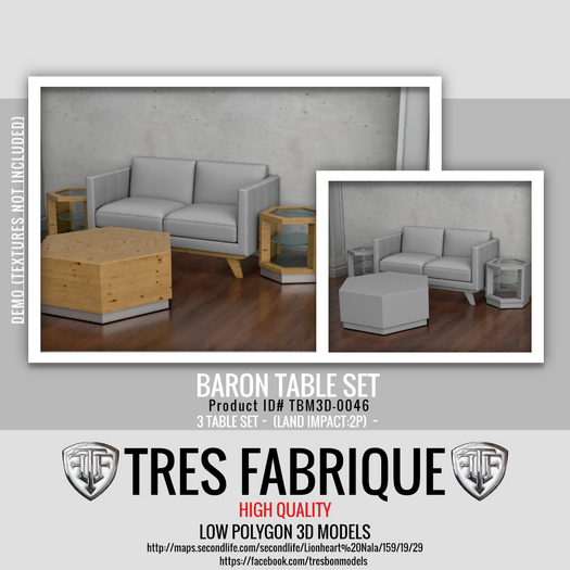 Full Perm Baron Table Set [TBM0046FC]