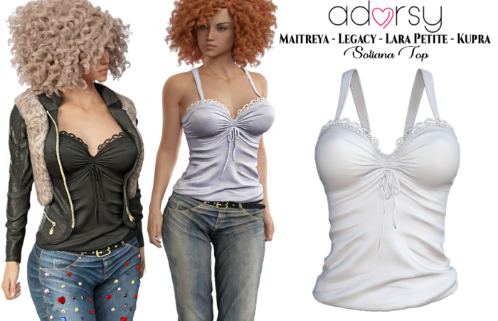 adorsy - Soliana Top White - Maitreya/Legacy/Petite/Kupra