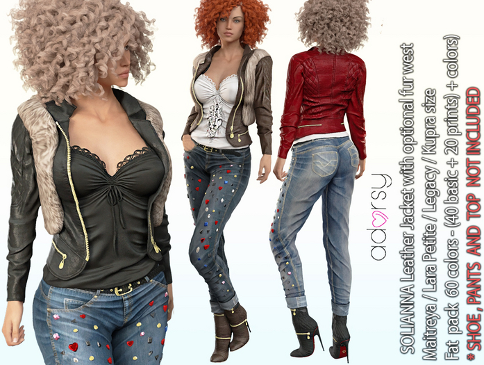 adorsy - Soliana Jacket Fatpack - Maitreya/Legacy/Petite/Kupra