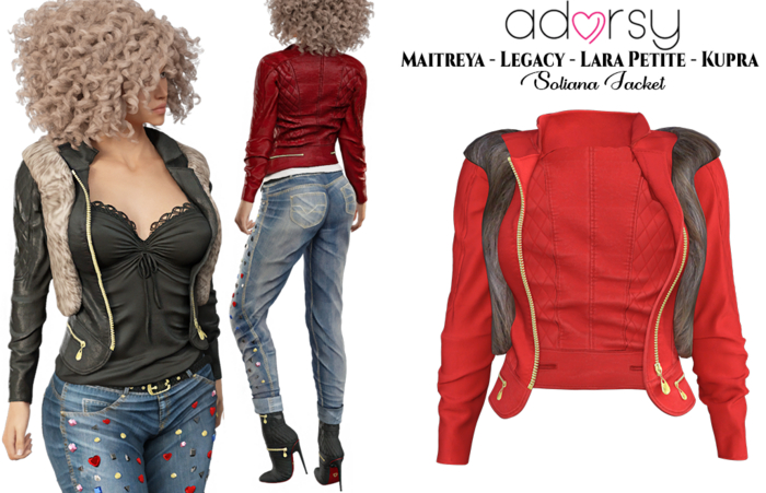 adorsy - Soliana Jacket Red - Maitreya/Legacy/Petite/Kupra