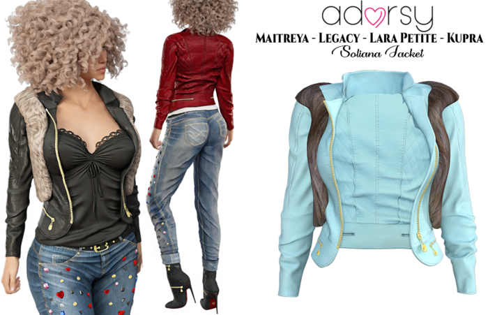 adorsy - Soliana Jacket Light Blue - Maitreya/Legacy/Petite/Kupra