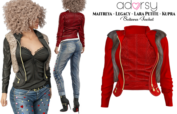 adorsy - Soliana Jacket Deep Red - Maitreya/Legacy/Petite/Kupra
