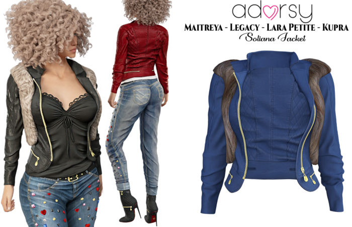 adorsy - Soliana Jacket Blue - Maitreya/Legacy/Petite/Kupra