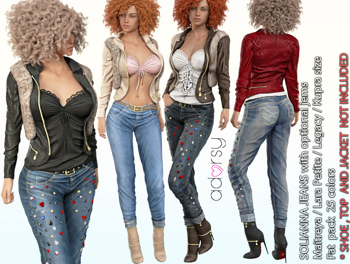 adorsy - Soliana Pants Fatpack - Maitreya/Legacy/Kupra