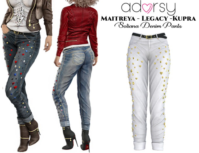 adorsy - Soliana Pants White - Maitreya/Legacy/Kupra