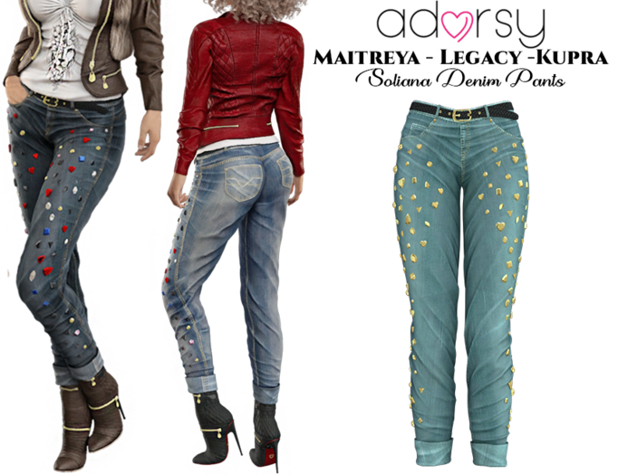 adorsy - Soliana Pants Petrol - Maitreya/Legacy/Kupra