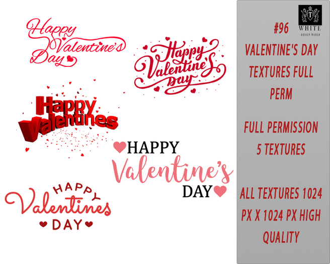 ::TW::#96 Valentine's Day TEXTURES FULL PERM