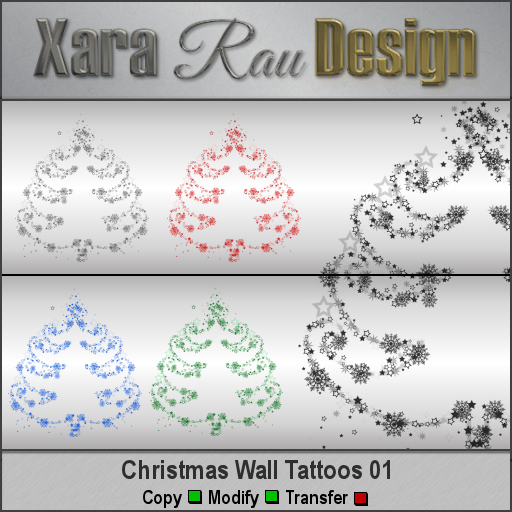 Xara Rau - Christmas Wall Tattoos 01