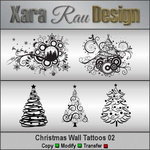 Xara Rau - Christmas Wall Tattoos 02