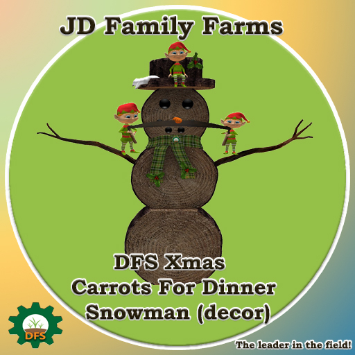 DFS Xmas Carrots For Dinner Snowman (decor)