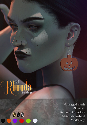 Sköll - Rhonda earrings /pure ghost 
