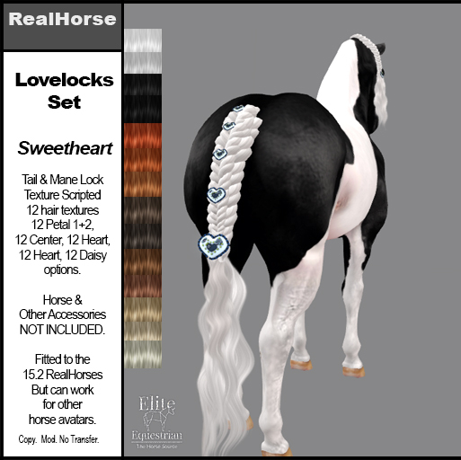 *E* Lovelocks Tail & Forelock Set [BOXED] Sweetheart