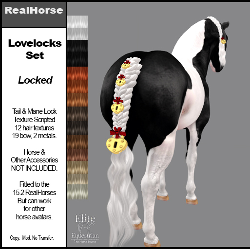 *E* Lovelocks Tail & Forelock Set [BOXED]  Locked
