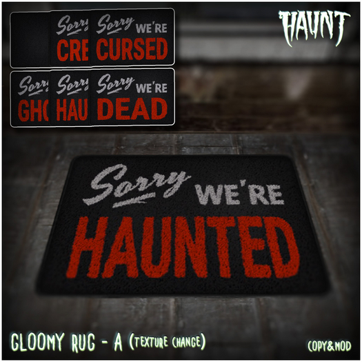 HAUNT - Gloomy Rug - A 
