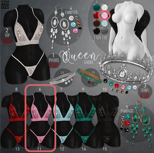 Mossu - Queen Pink Set