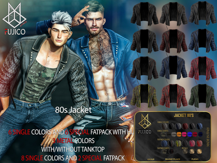 FujicoApparel-Jacket 80's-Fat Pack