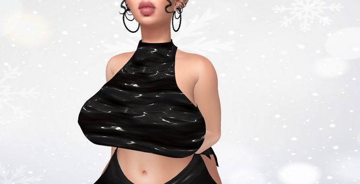 DREAM LATEX TOP KUPRA -BLACK