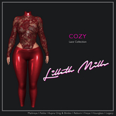 LM COZY - Lace Ruby - 2 Piece Leggings & Bodysuit for Maitreya Petite Kupra Bimbo Legacy Hourglass Freya