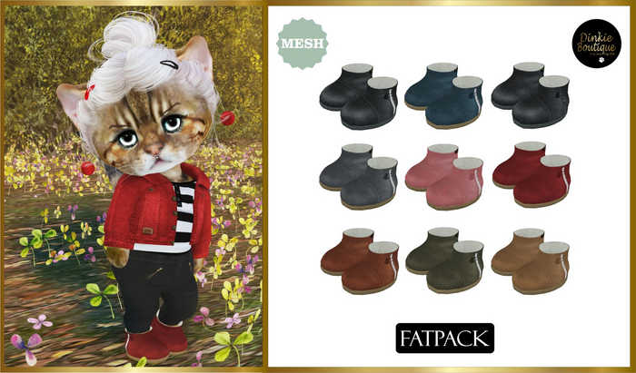 *DB* DINKIES SHORT UGGY BOOTS*  Fatpack