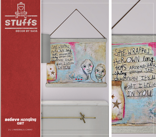 ♥ stuffs [believe hanging art] ♥
