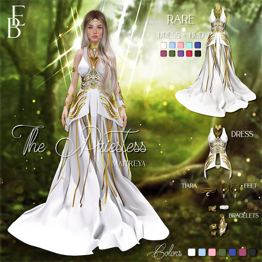 Belle Epoque - The Priestess - Forehead Tiara Navy