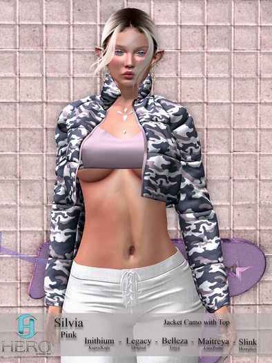 HERO - Silvia Jacket Camo Pink