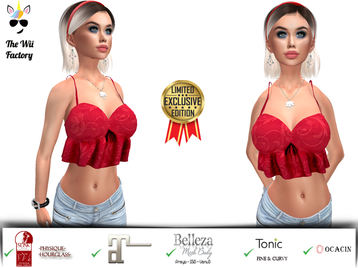 :TWF: Niobe Top Pure Red