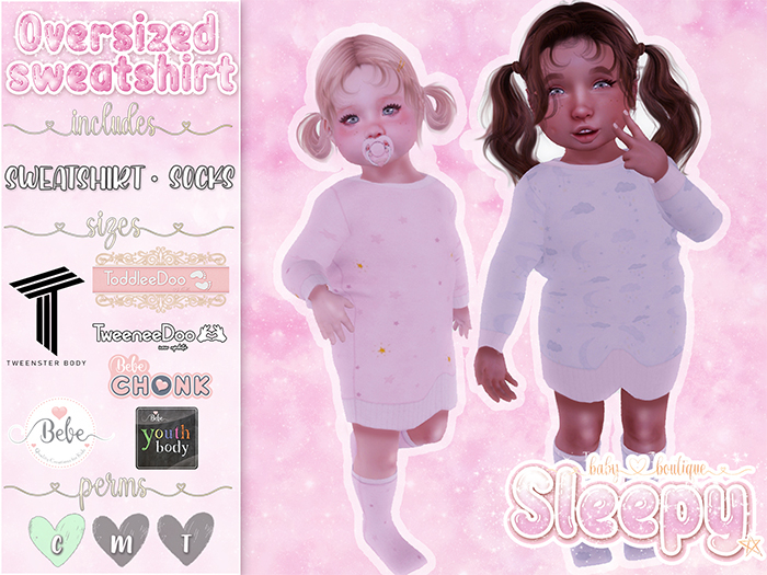 Sleepy. Oversized Sweatshirt FATPACK