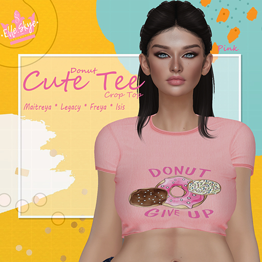 [..::Le'Chic::..]  Cute Tee Donut * Pink