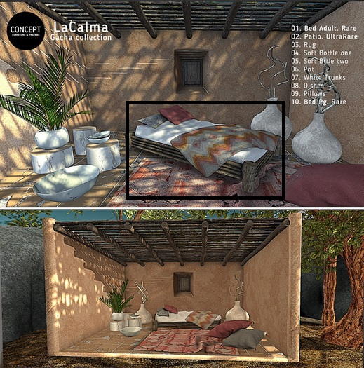Concept} *01.LaCalma. Bed Adult - RARE